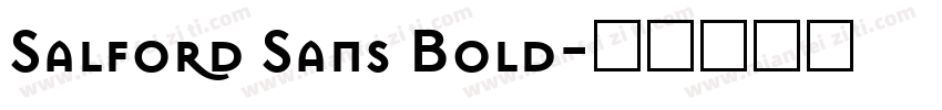 Salford Sans Bold字体转换